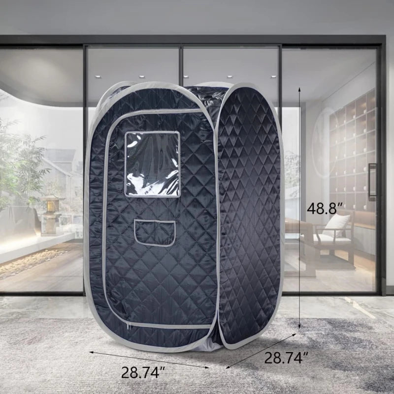 Steam Sauna Set Foldable One Person SPA Tent with 4L Larger Steamer,Remote Control, Weight Loss&Detox Паровая сауна