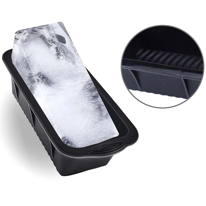Large Ice Mold Silicone Large Ice Block Mold Ice Cube Maker Reusable Large Ice Cube Tray Ice Bath Chiller For Home