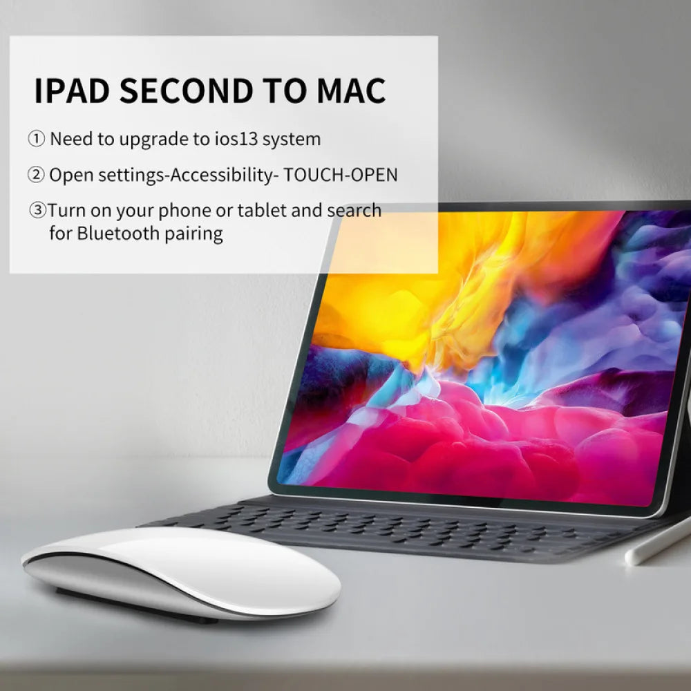 Bluetooth-compatible 5.0 Wireless Mouse Silent Multi Arc Touch Mice Ultra-Thin Magic Mouse For Laptop Ipad PC Macbook