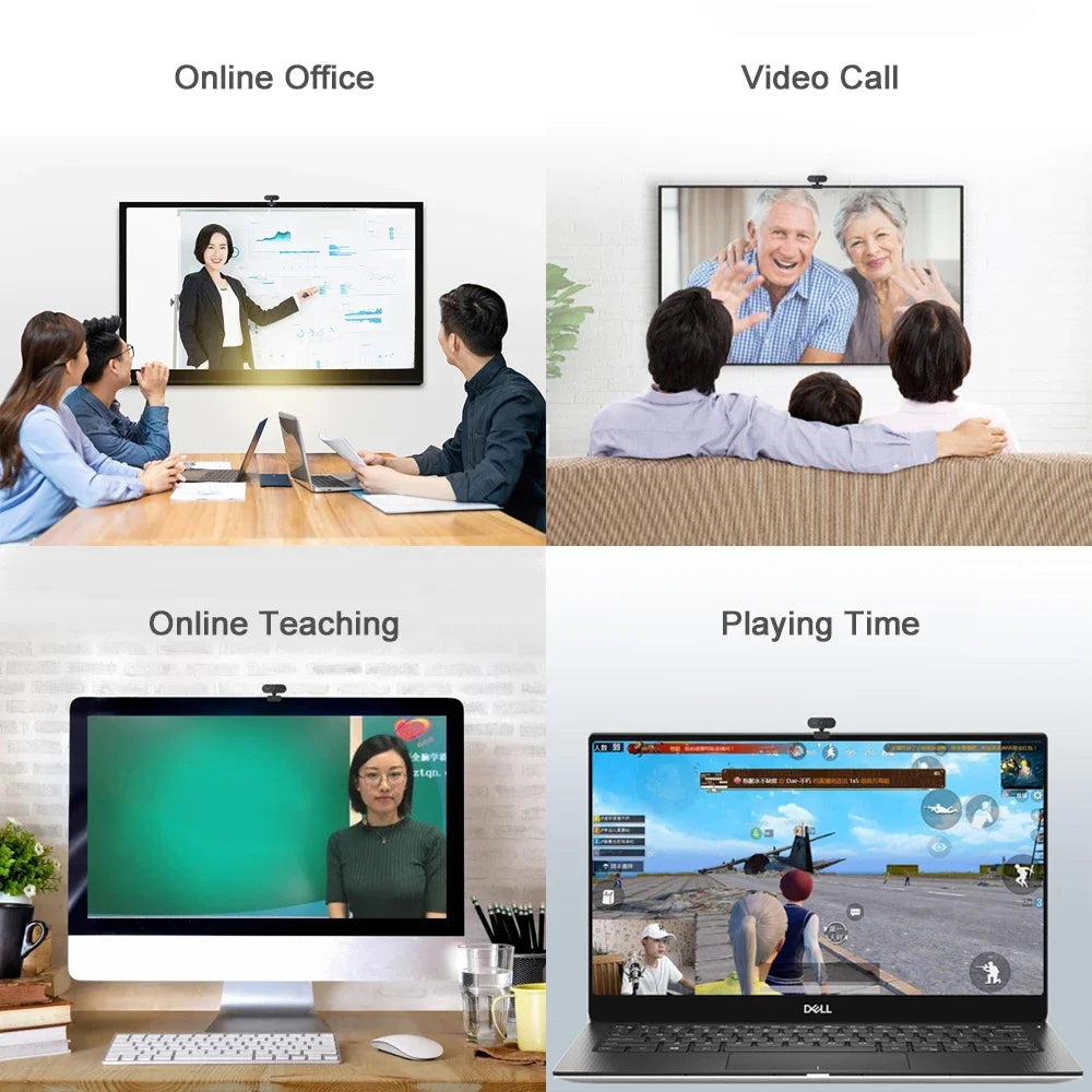 OREY Webcam 1080P Full HD Web Camera With Microphone USB Web Cam For PC Computer Mac Laptop Desktop YouTube Skype Mini Camera