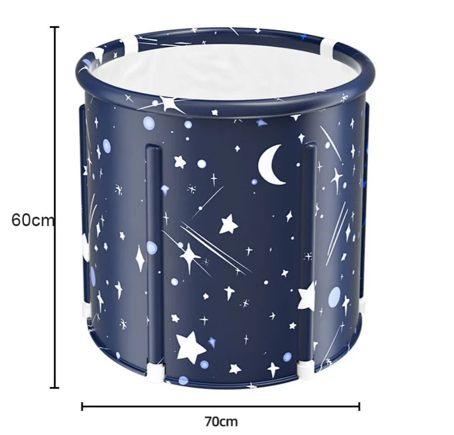 Foldable Bath Bucket PVC Material Hot Bath Ice Bath Ice Therapy Sauna Adult Bathing Bucket Children's Swimming Pool