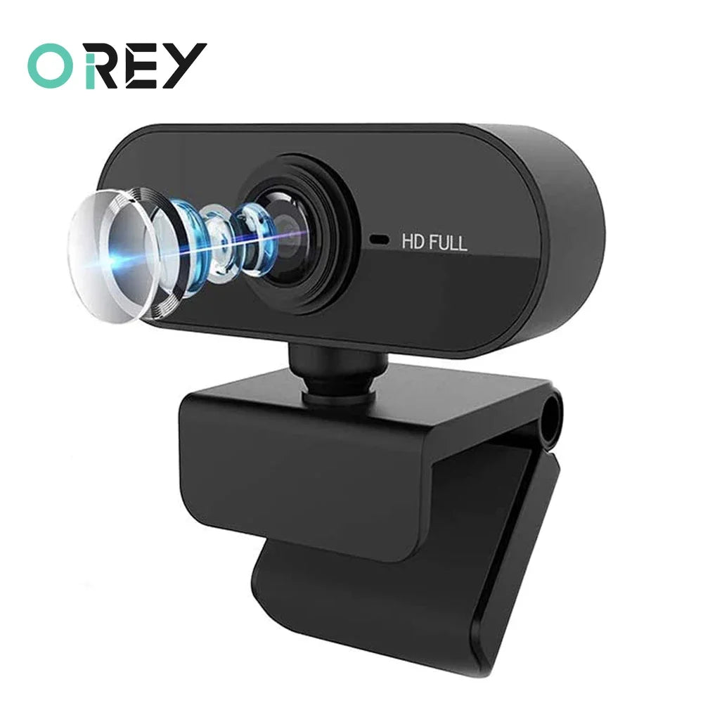 OREY Webcam 1080P Full HD Web Camera With Microphone USB Web Cam For PC Computer Mac Laptop Desktop YouTube Skype Mini Camera