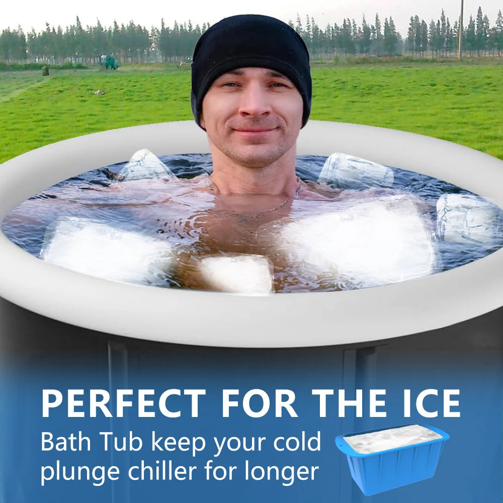 Extra Large 8lb Silicone Ice Molds, 1 Pack Ice Block Molds, Extra-thick Big IceCube Trays for Ice Bath, Storing and Freezing