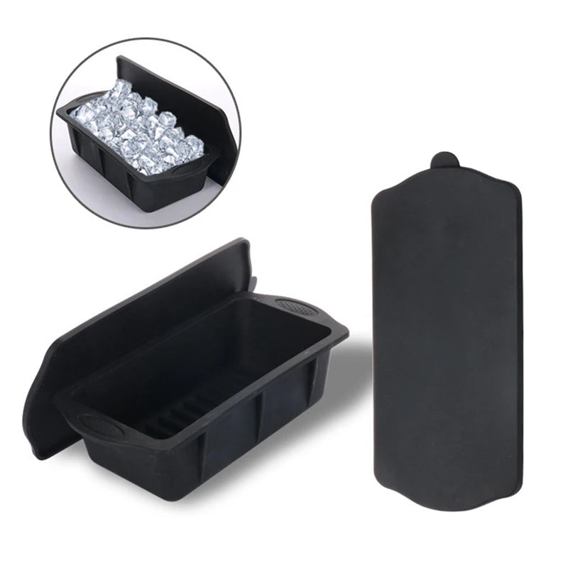 Silicone Ice Bath Ice-Cube Mold+Lid Reusable Ice-Cube Mold Can Make 4 Pounds Extra Large Ice-Cube Ice Box Mold
