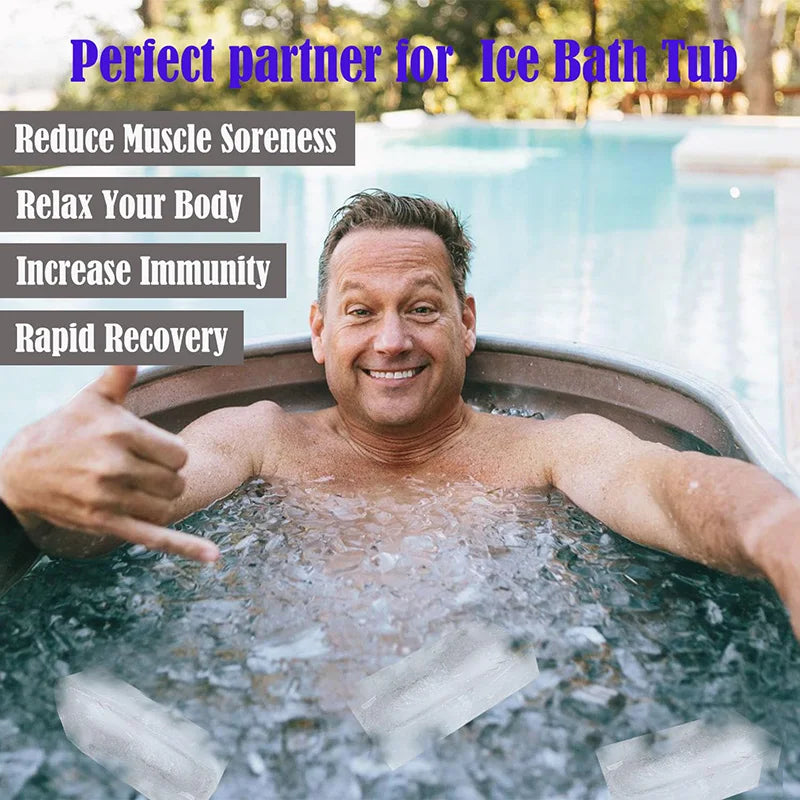 Extra Large Ice Block Mold Silicone Ice Bath molds For Cold Plunge, Giant Ice Cube Tray Molds for Coolers Water Chiller Freezer