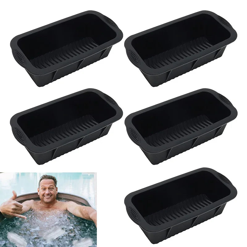 Extra Large Ice Block Mold Silicone Ice Bath molds For Cold Plunge, Giant Ice Cube Tray Molds for Coolers Water Chiller Freezer