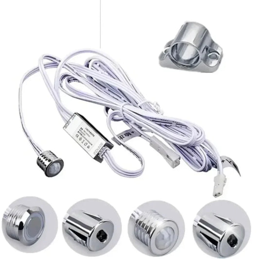 Touch Sensor Switch Hand Sweep Switch 5A 12V-24V Motion Sensor Hand Wave Scan Smart LED Closet Cabinet Light Wardrobe Lamp