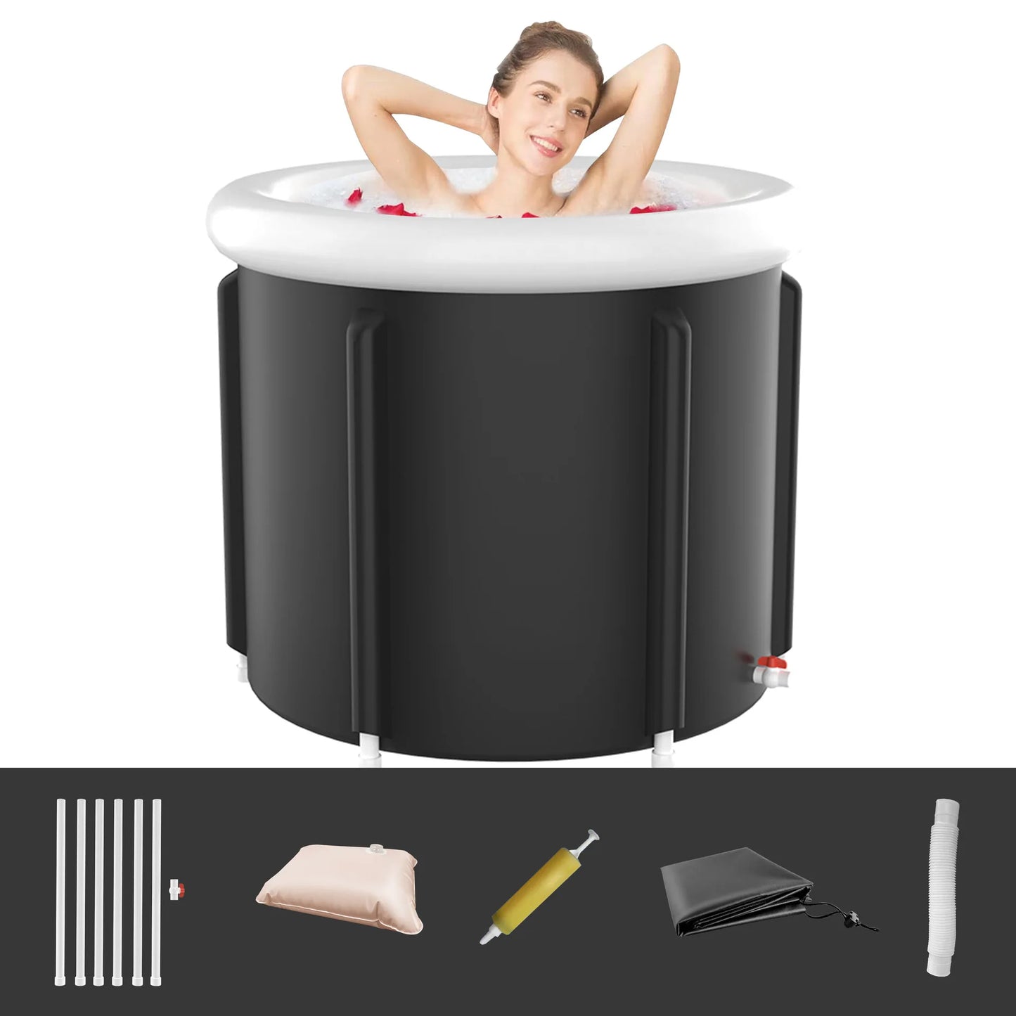 Polar Recovery Bath For Cold Water Soothing Training Portable Ice Bath Cold Water Bath For Athletes Adult Spa For Ice Bath Soak
