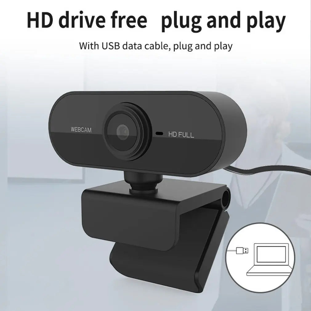 2024 Hot Sale 1080P Webcam PC Mini USB 2.0 High Definition Web Camera Microphone USB Computer Video Recording Live Fast Delivery