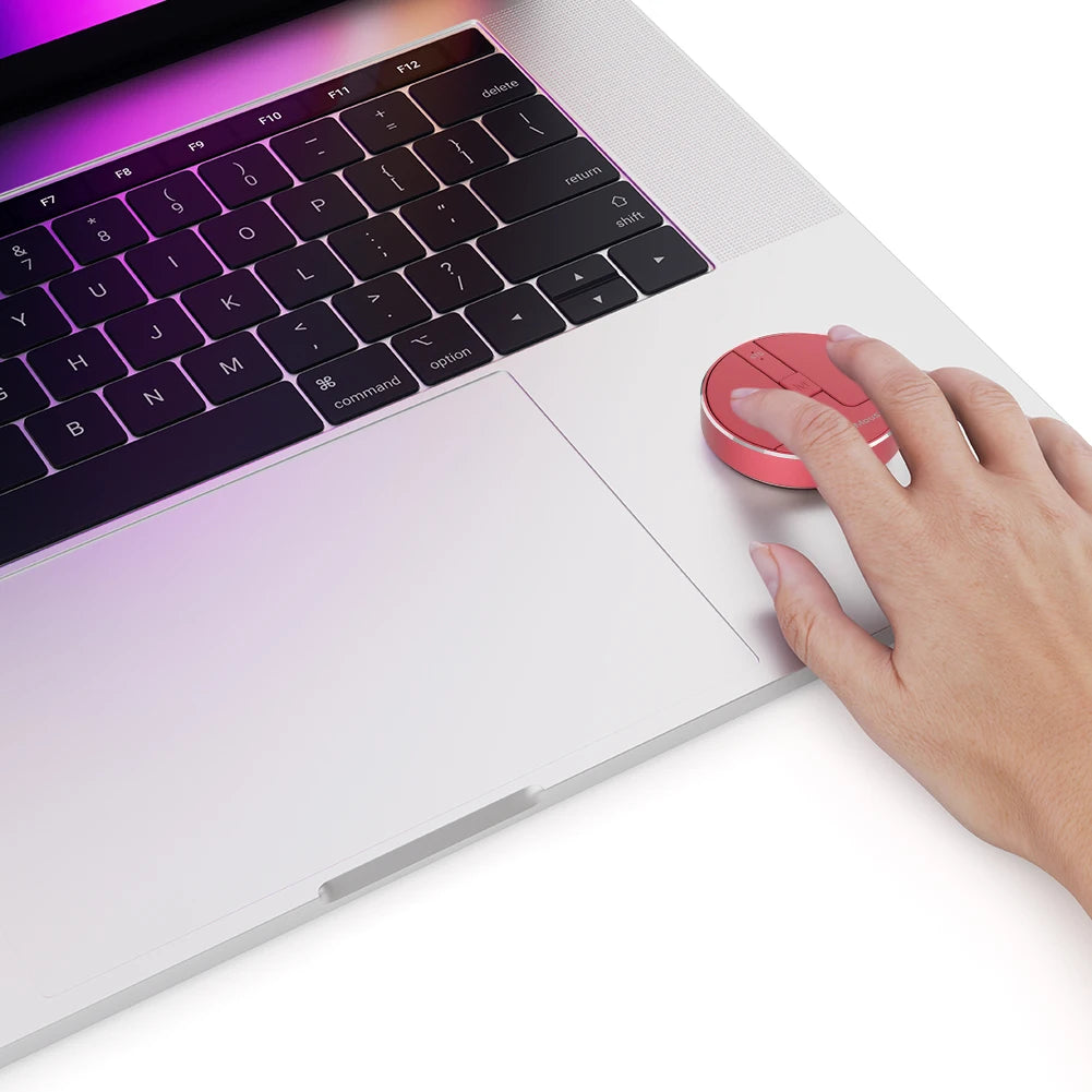 Wireless Mouse 3 Mode BT 5.2/2.4G/USB Mini Capacitive Mouse Cordless Mice 3 Adjustable DPI Rechargeable with USB Receiver for PC
