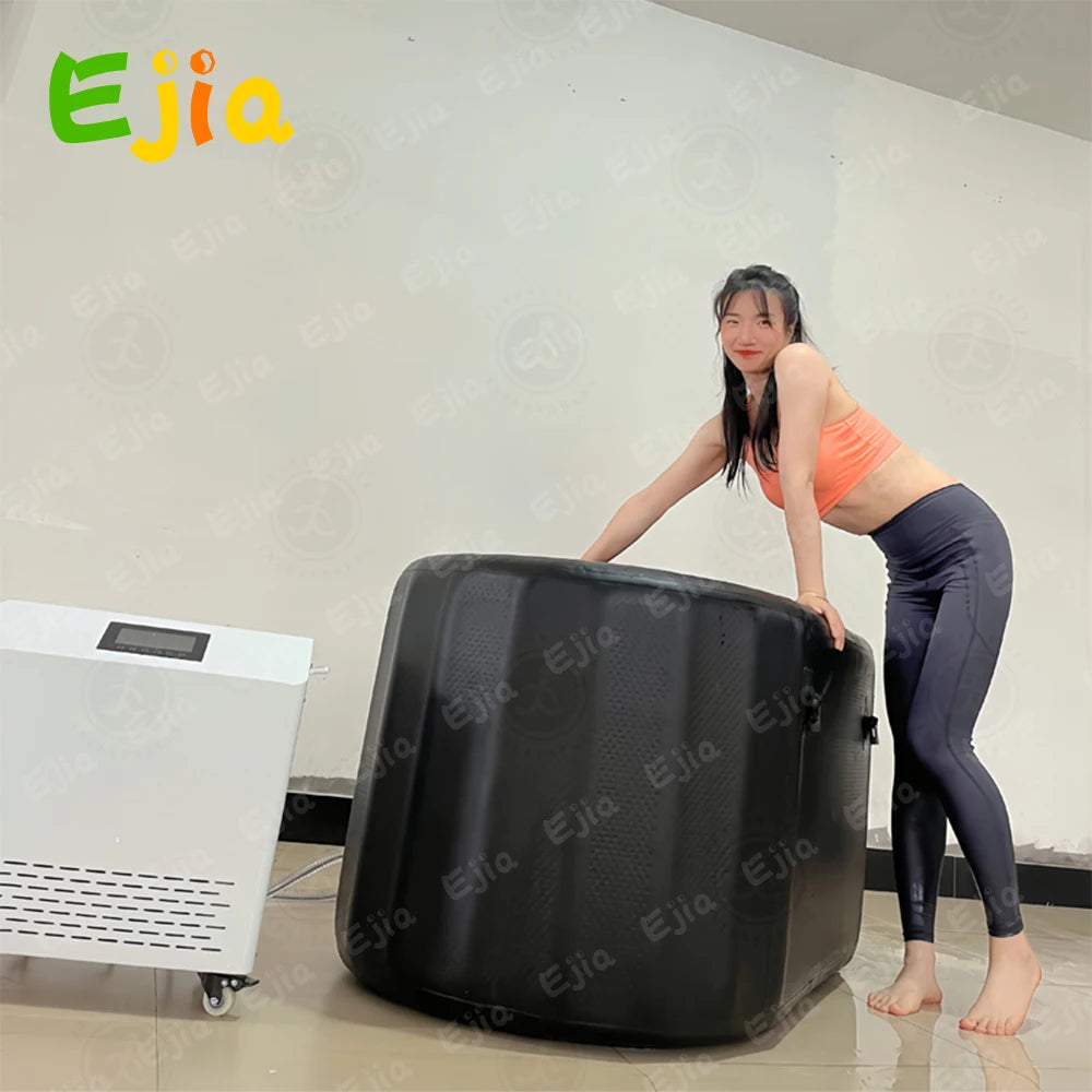 132cm Cold Plunge Tub Athletes-Inflatable Ice Bath Tub For Recovery And Cold Water Therapy, 340L Ice Tubs For Cold Plunge