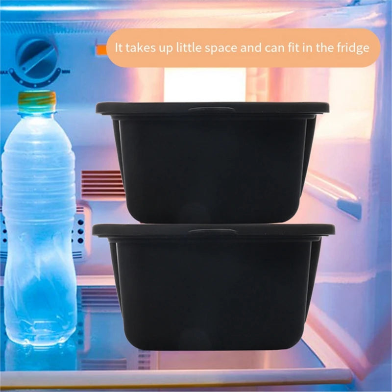 Silicone Ice Bath Ice-Cube Mold+Lid Reusable Ice-Cube Mold Can Make 4 Pounds Extra Large Ice-Cube Ice Box Mold